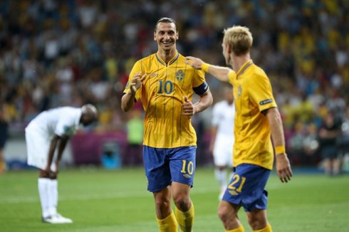 Zlatan Ibrahimovic bei der EM 2012 gegen Frankreich (Foto: Дмитрий Неймырок, Lizenz (CC BY-SA 3.0)